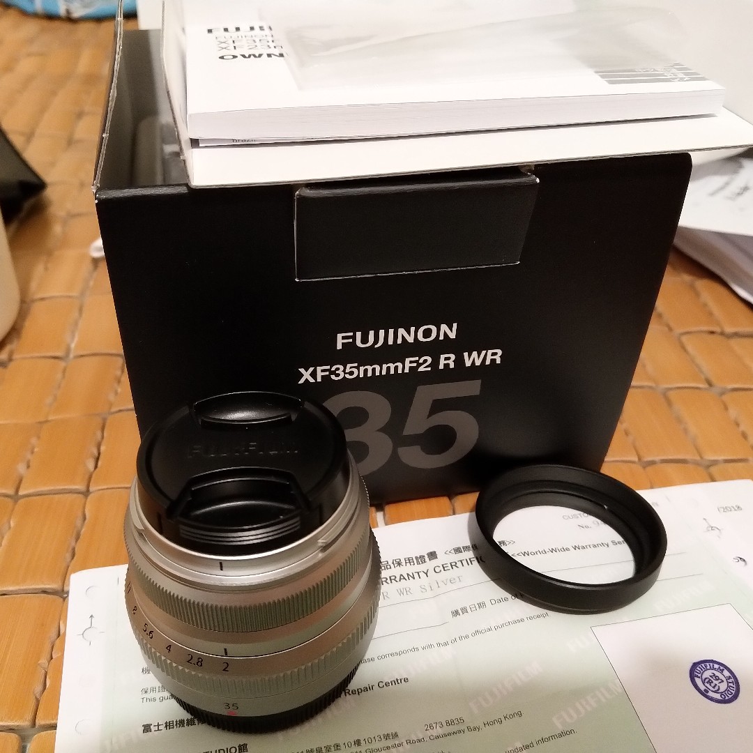 富士Fujifilm Fujinon XF 35mm F2 R WR Silver 銀連B+W filter及原廠 ...