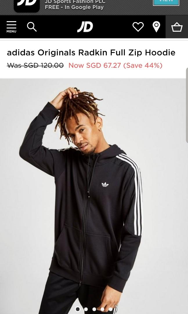 Adidas originals radkin full zip sale hoodie