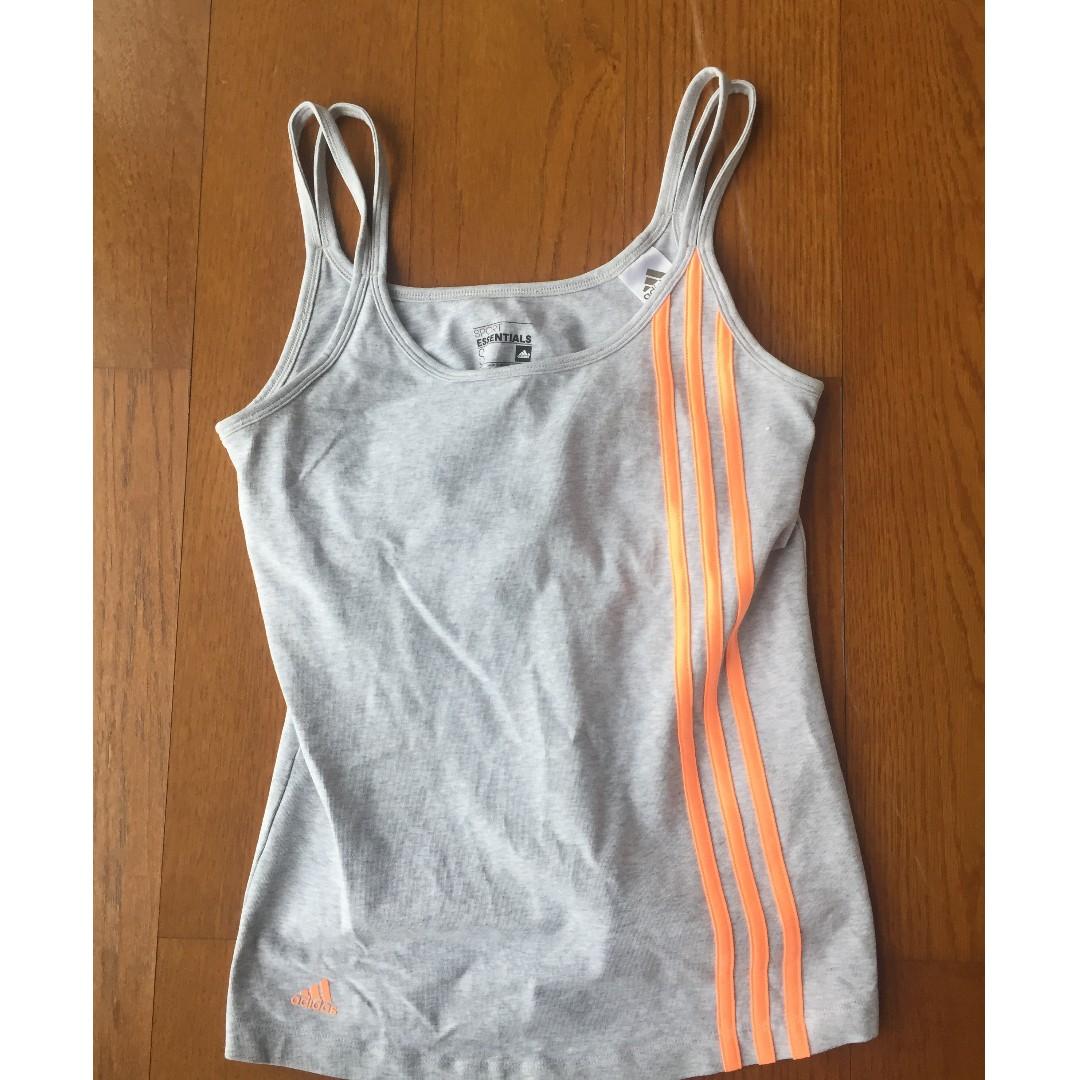 adidas tank top with built in shelf bra
