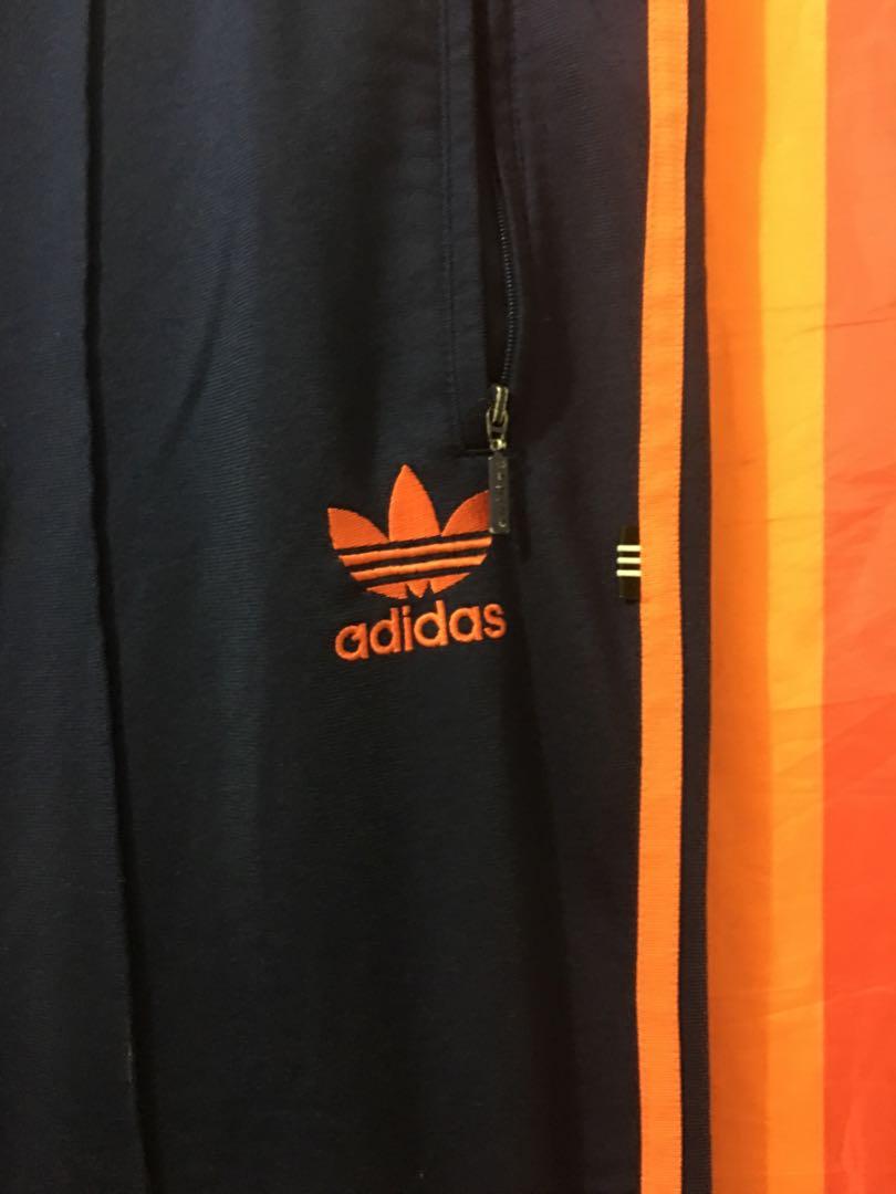 Adidas Track Pants (Orange) Limited Edition, Men's Fashion