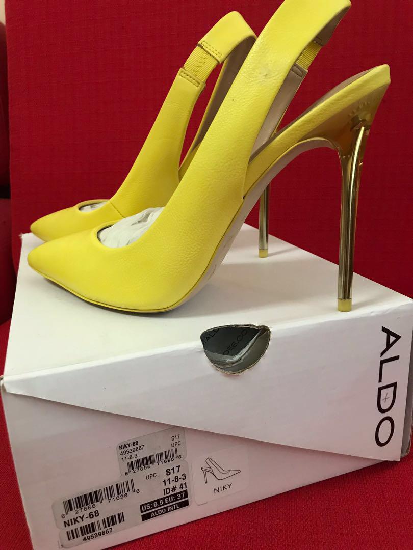 Aldo new arrivals mustard heels