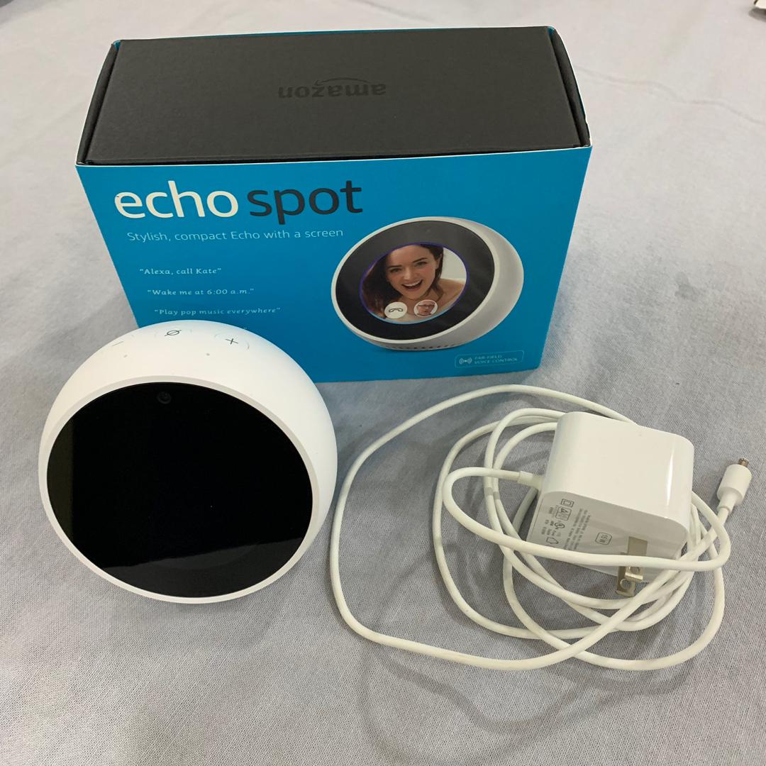 alexa echo spot white
