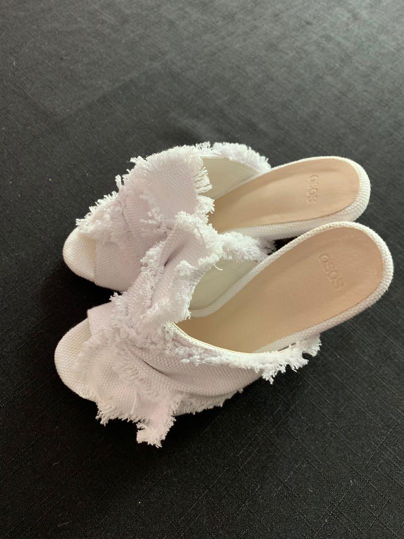 asos white mules