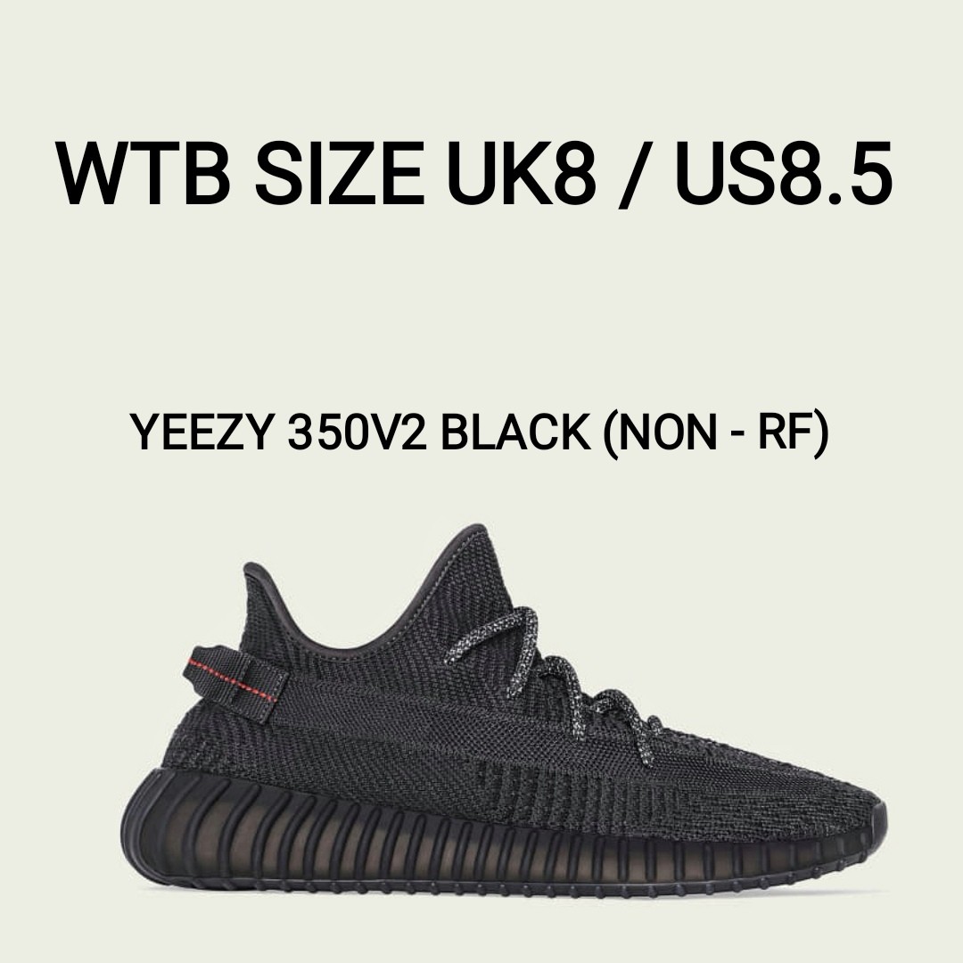 BUYING YEEZY 350 V2 BLACK UK8/US8.5 