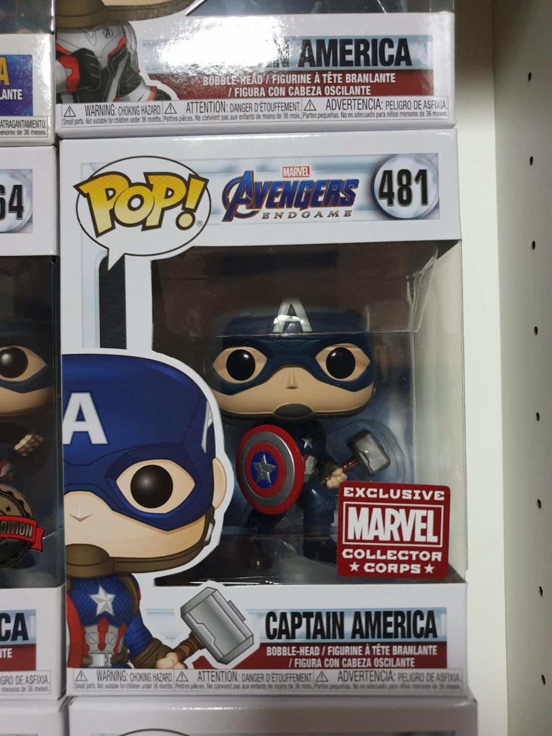 captain america funko pop mjolnir