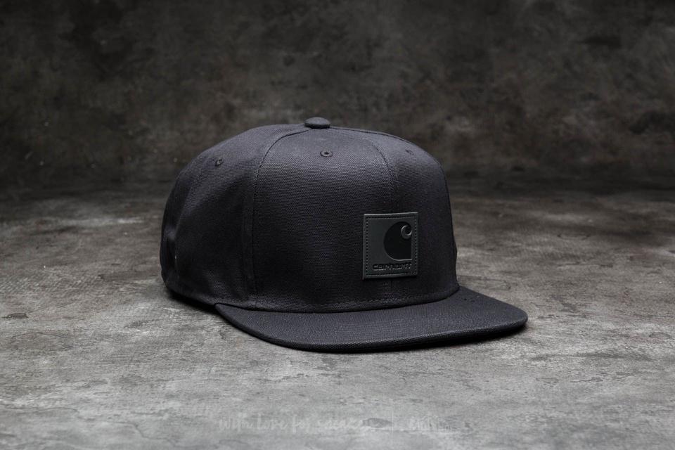 Carhartt logo cap black discount
