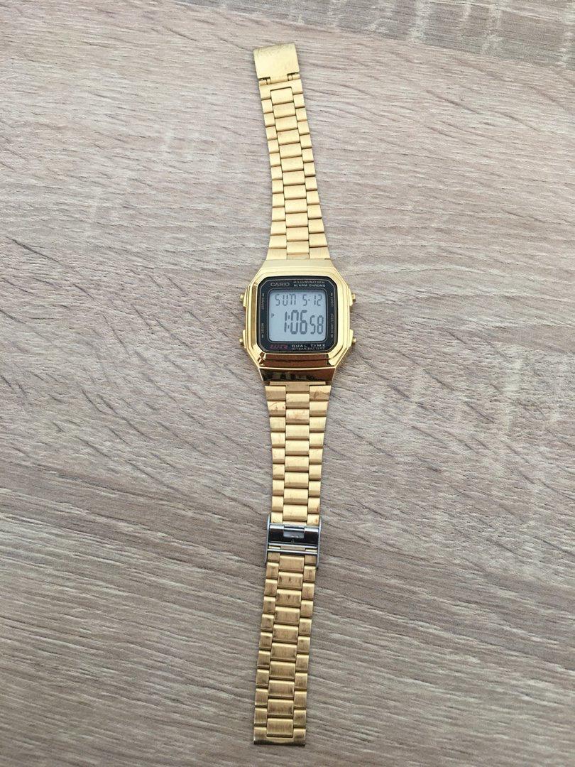 Casio watches gold discount color