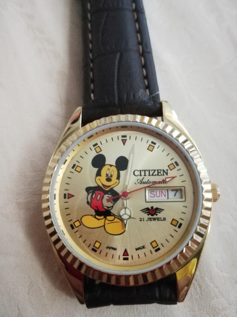 Citizen Vintage Mickey mouse watch, Women's Fashion, Watches & Accessories,  Watches on Carousell