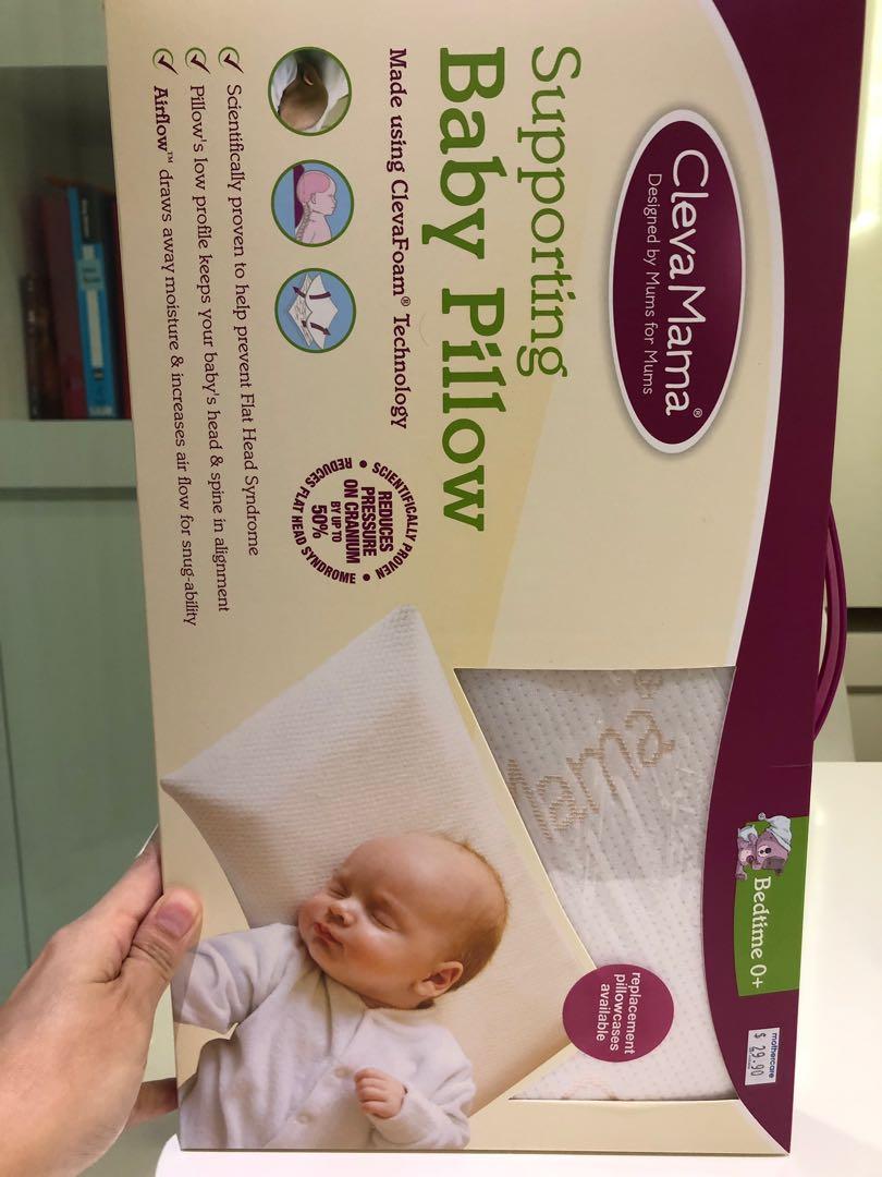 clevamama supporting baby pillow