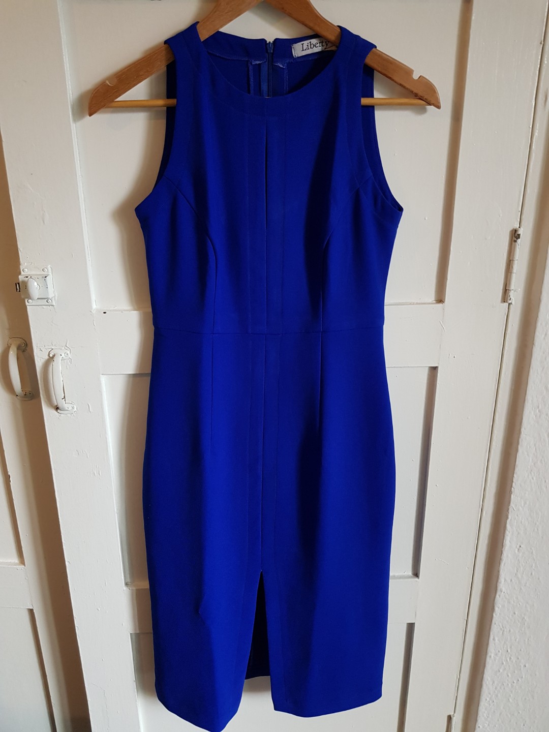 cobalt blue work dress