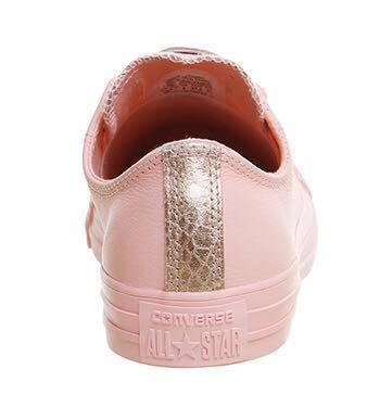 pink and rose gold converse