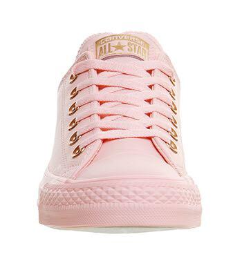 converse gold rose low