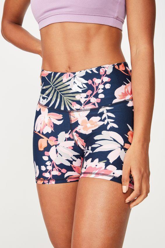 Floral gym shorts clearance