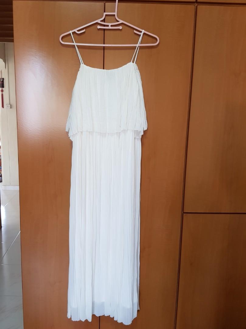 mango white maxi dress