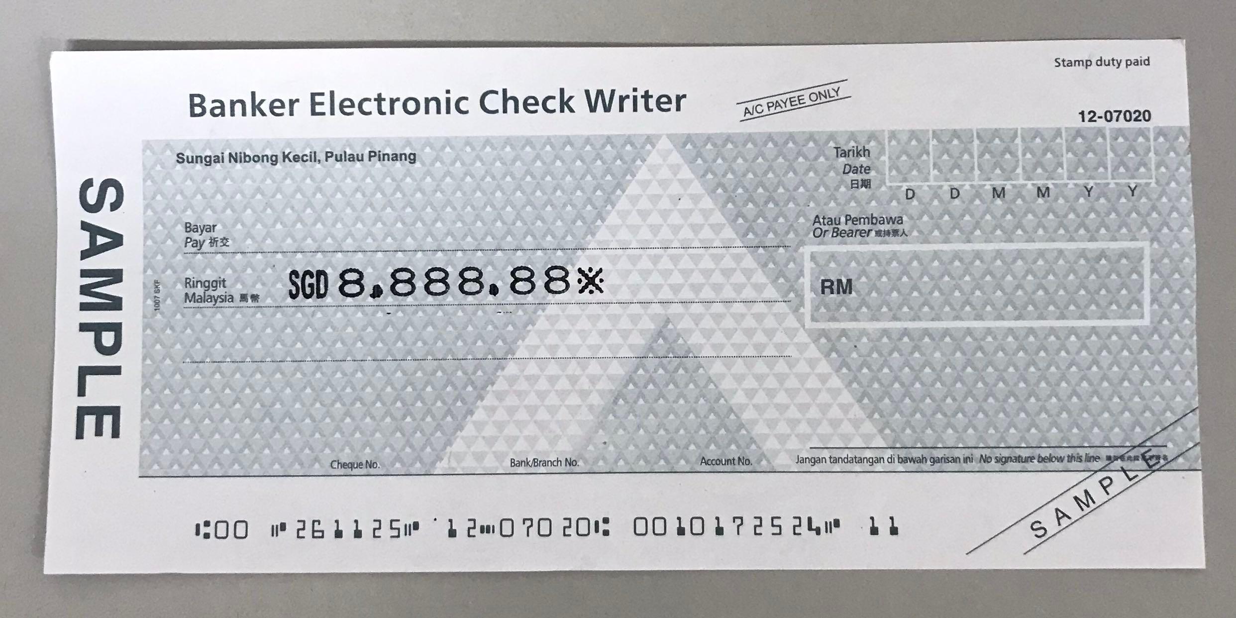 Electronic Cheque Writer.🌈, Everything Else on Carousell