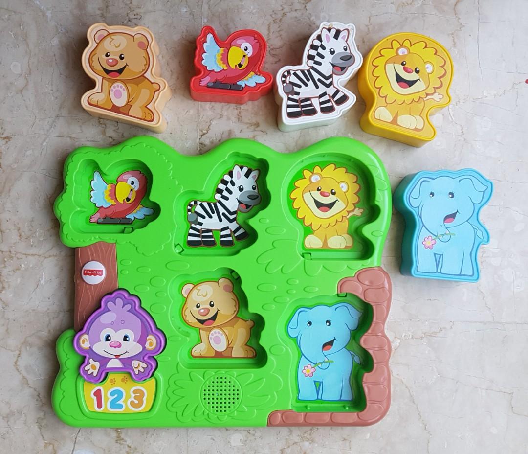 Fisher price laugh and learn zoo animal puzzle top