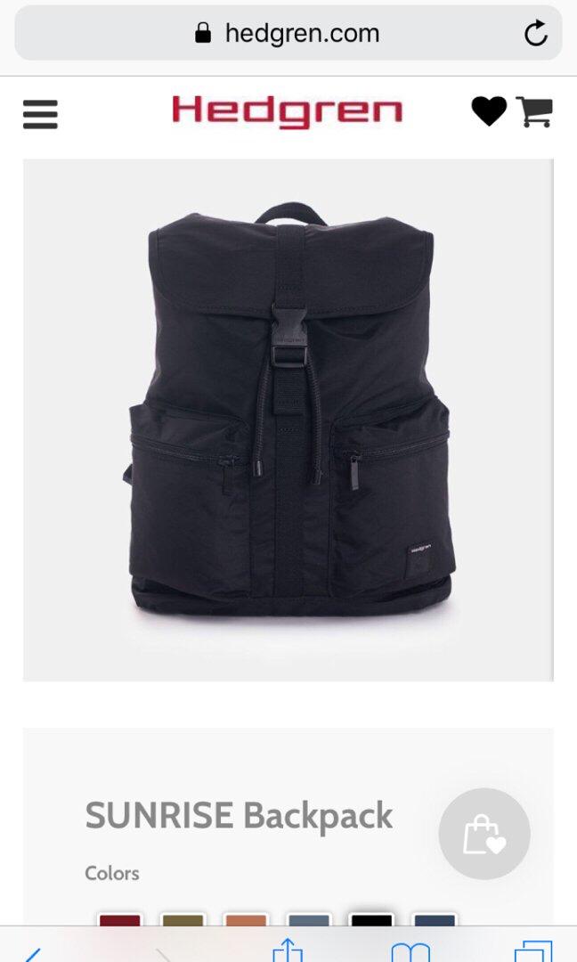 Hedgren Sunrise Backpack Men s Fashion Bags Backpacks on Carousell