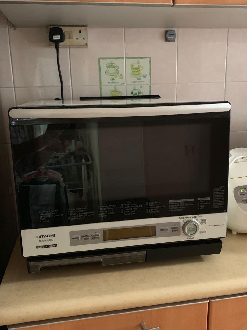 Hitachi MROAV100 Steam Microwave Oven, TV & Home Appliances, Kitchen