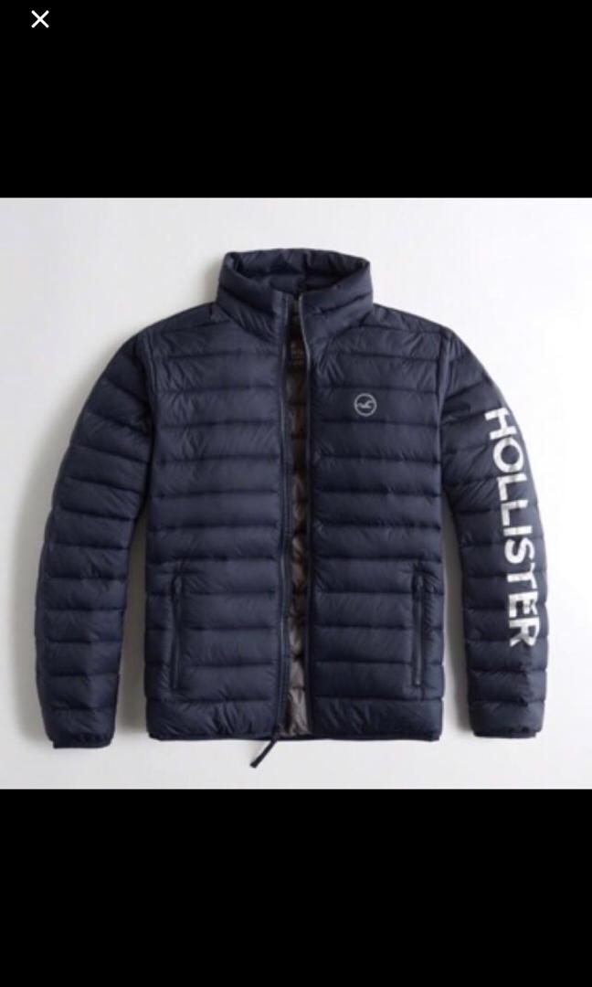 Puffer jacket best sale mens hollister