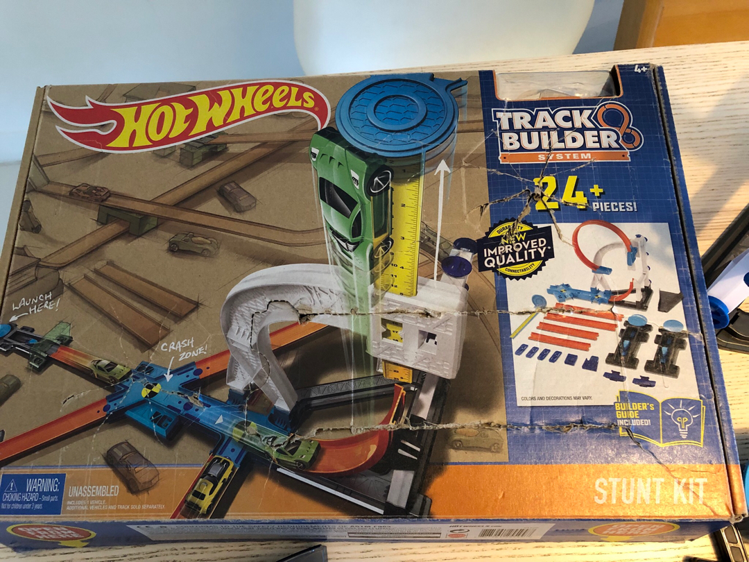 hot wheels track builder system stunt kit