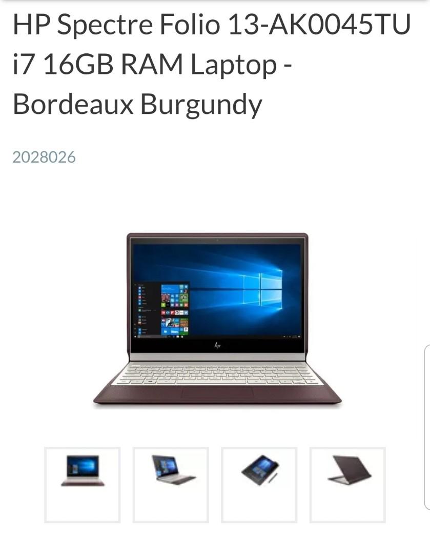 HP Spectre Folio 13 AK0045TU i7 16GB RAM Laptop With 4K IPS Monitor