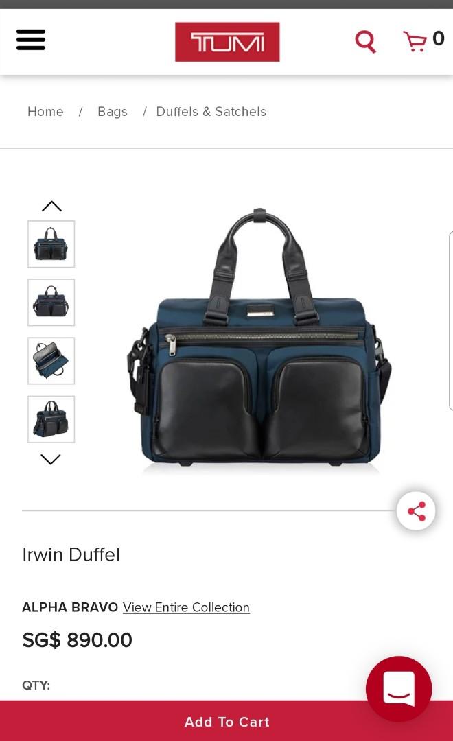 tumi irwin duffel