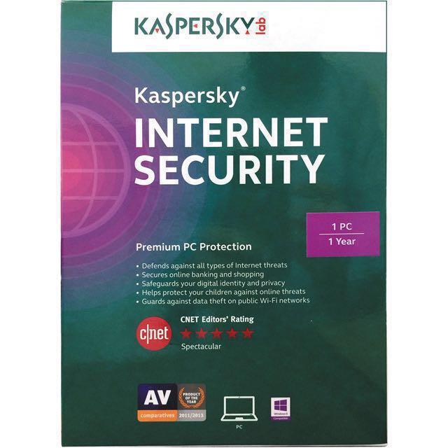 Kaspersky Internet Security (KIS) 1 User for PC - Antivirus ...