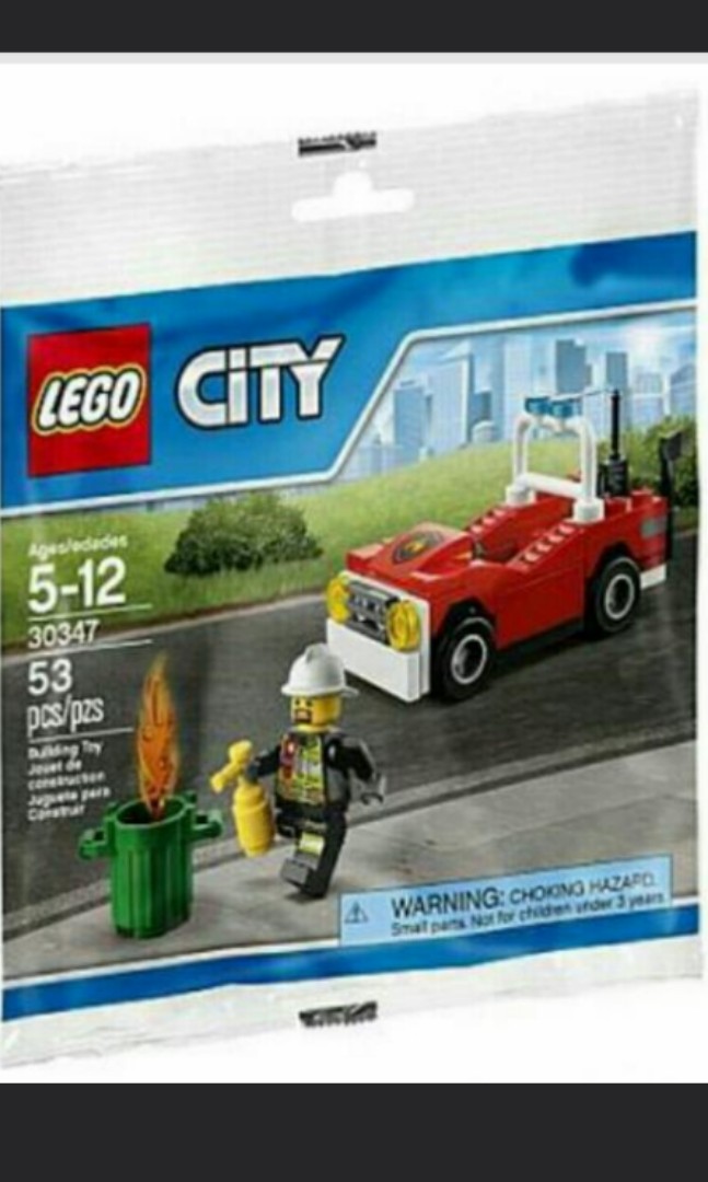 Lego Polybag 30347 - Fire Car, Hobbies & Toys, Toys & Games on Carousell