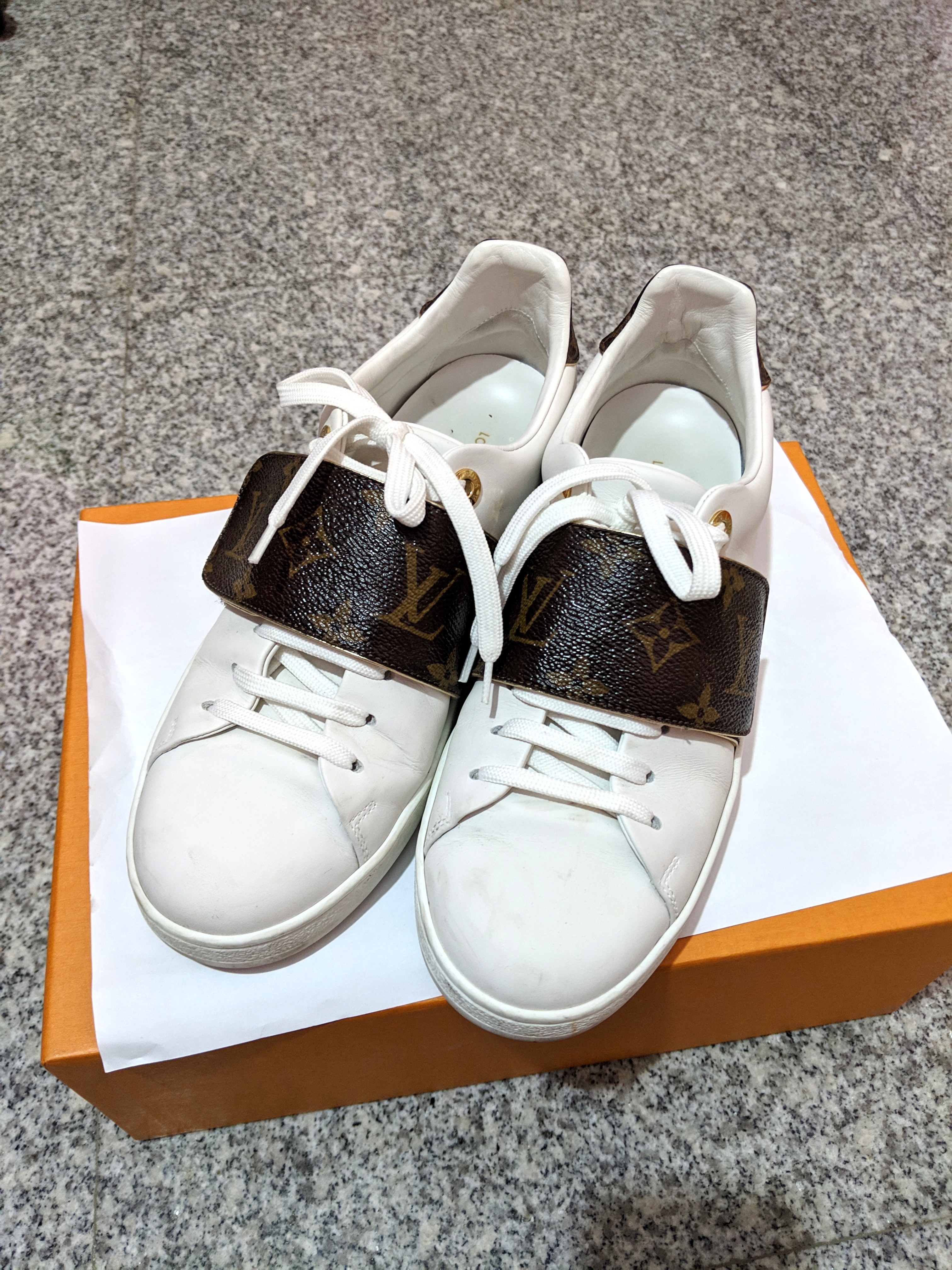 front row louis vuitton sneakers