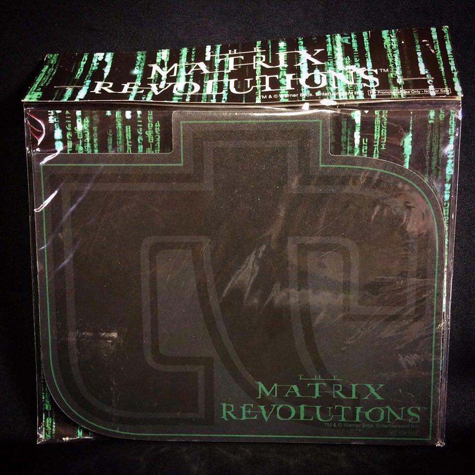 Matrix Revolutions (Category: Vintage Collectibles) located in Davao. Submitted by pandorastoybox (Listing ID 233066550, Image 1). Description: Matrix Revolutions 6.8”x5.7” (given during the promotion in Japan) - Php 100 .