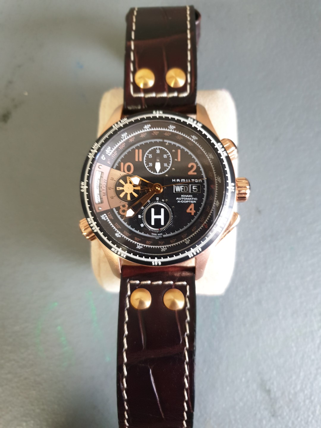 Mens Hamilton x copter rose gold rare Mobile Phones Gadgets Wearables Smart Watches on Carousell