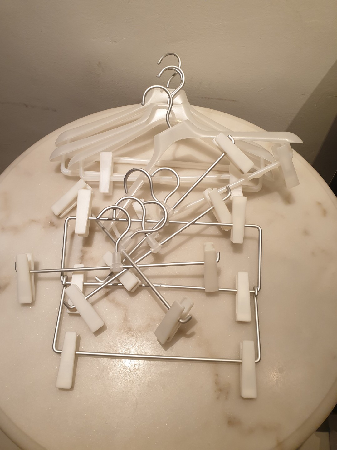 Muji Clothes Hangers (9), Furniture & Home Living, Bathroom & Kitchen Fixtures on Carousell