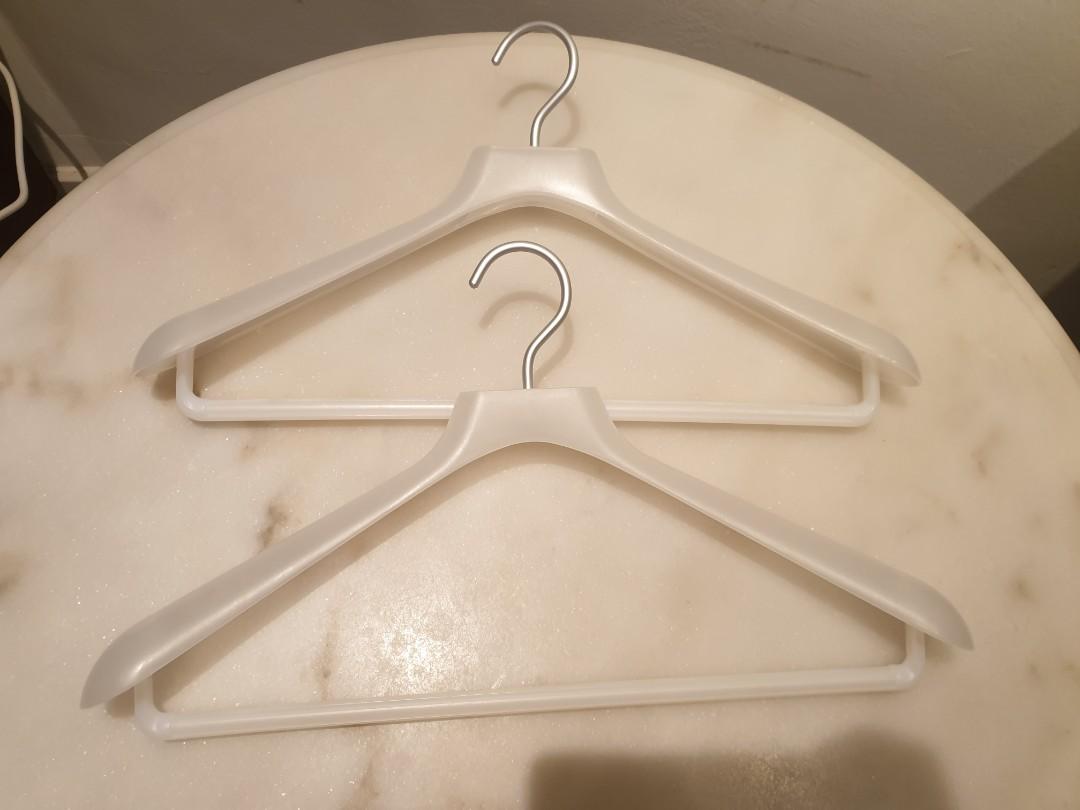Muji Clothes Hangers (9), Furniture & Home Living, Bathroom & Kitchen Fixtures on Carousell