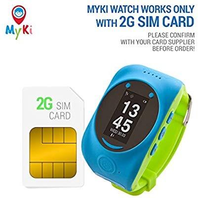 Myki watch sales sim card