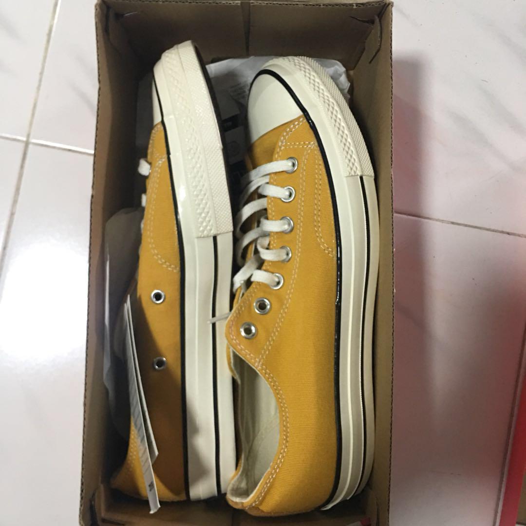 converse chuck 70 base camp ox suede yellow trainers