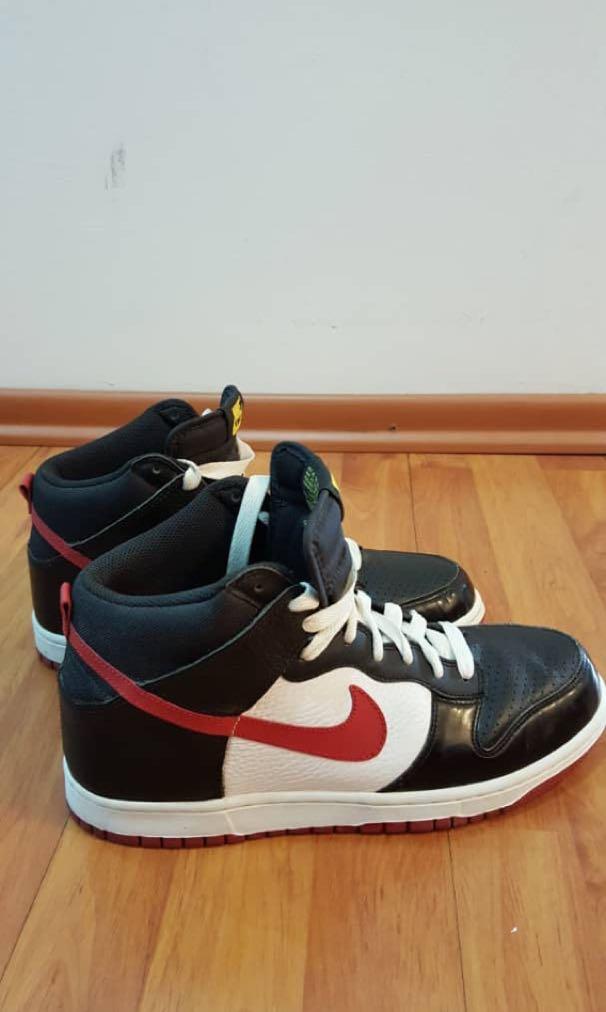Dunk high black/varsity red-white cheap