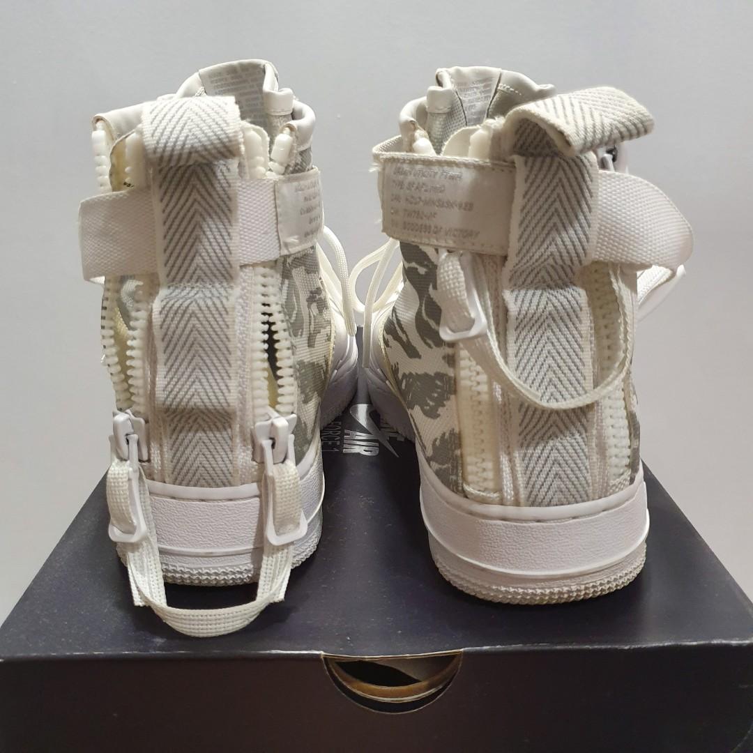 Nike Sf Air Force 1 Mid Winter Camo Men S Fashion Footwear