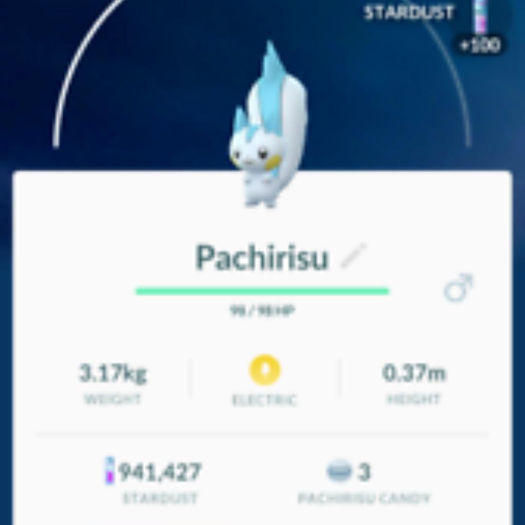 Pokemon Go Trading Snowy Castform Pachirisu Gible Shinies