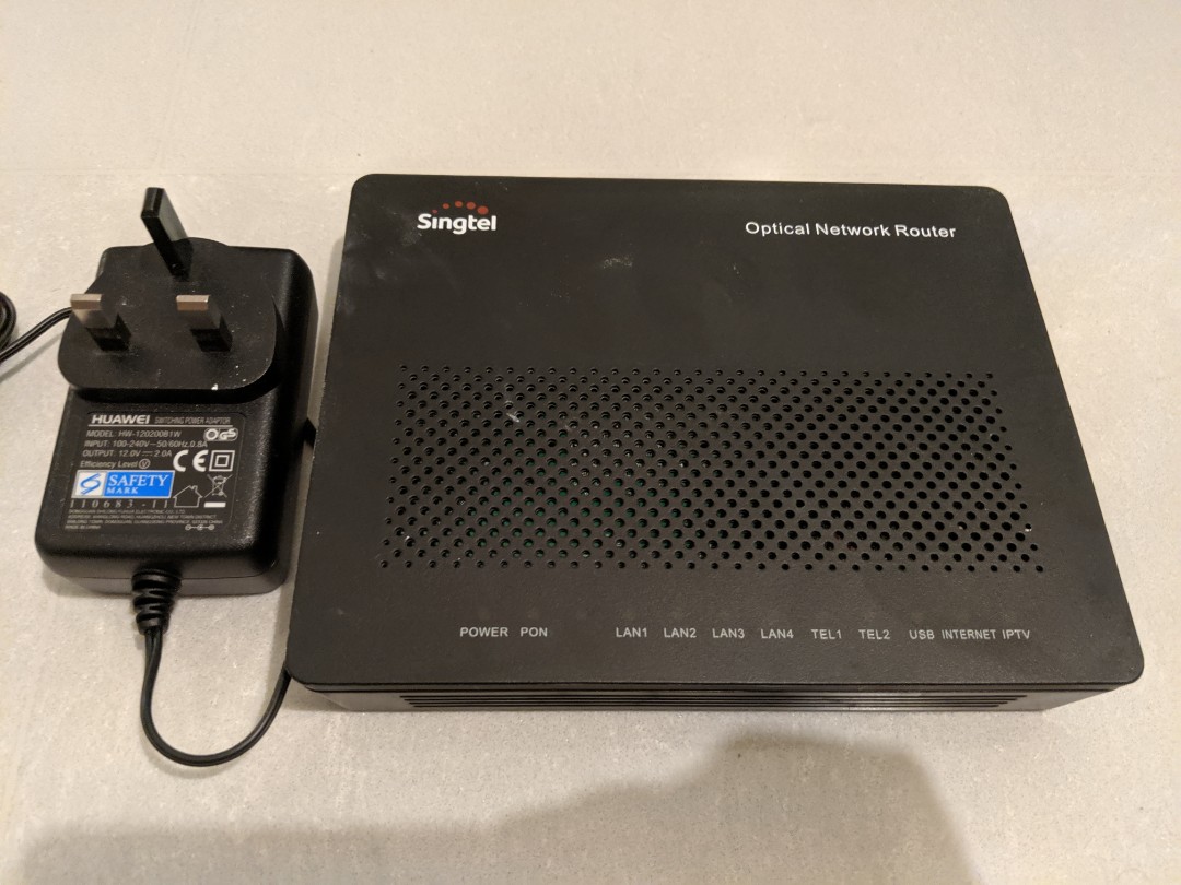 Singtel Optical Network Router (ONR), Computers & Tech, Parts ...