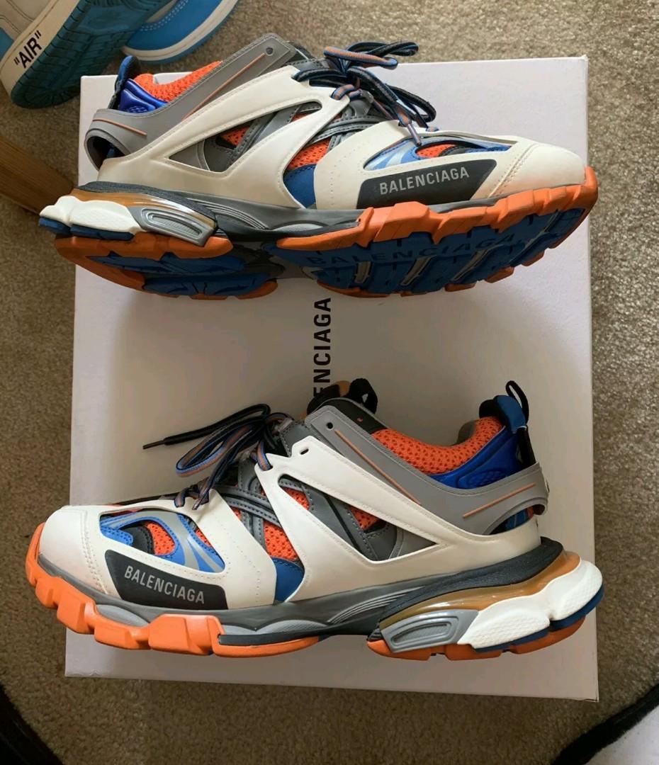blue orange balenciaga runners