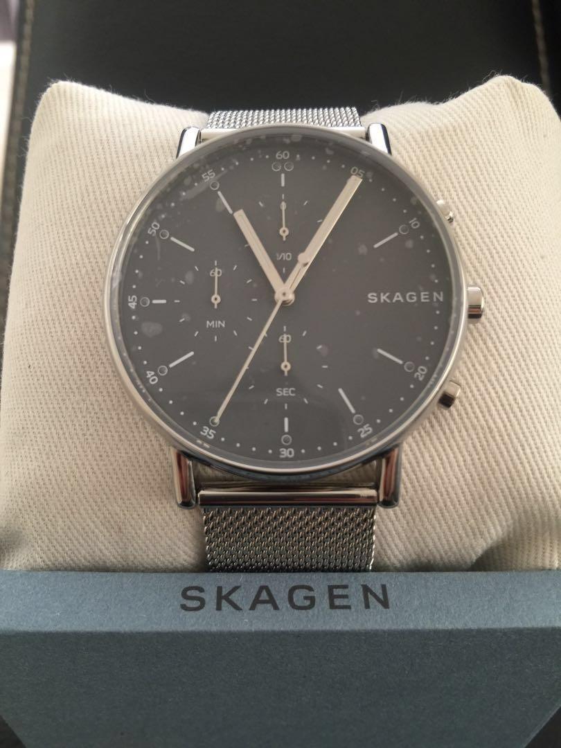 Skagen Men Signature Steel Mesh Chronograph SKW6464 Mobile Phones