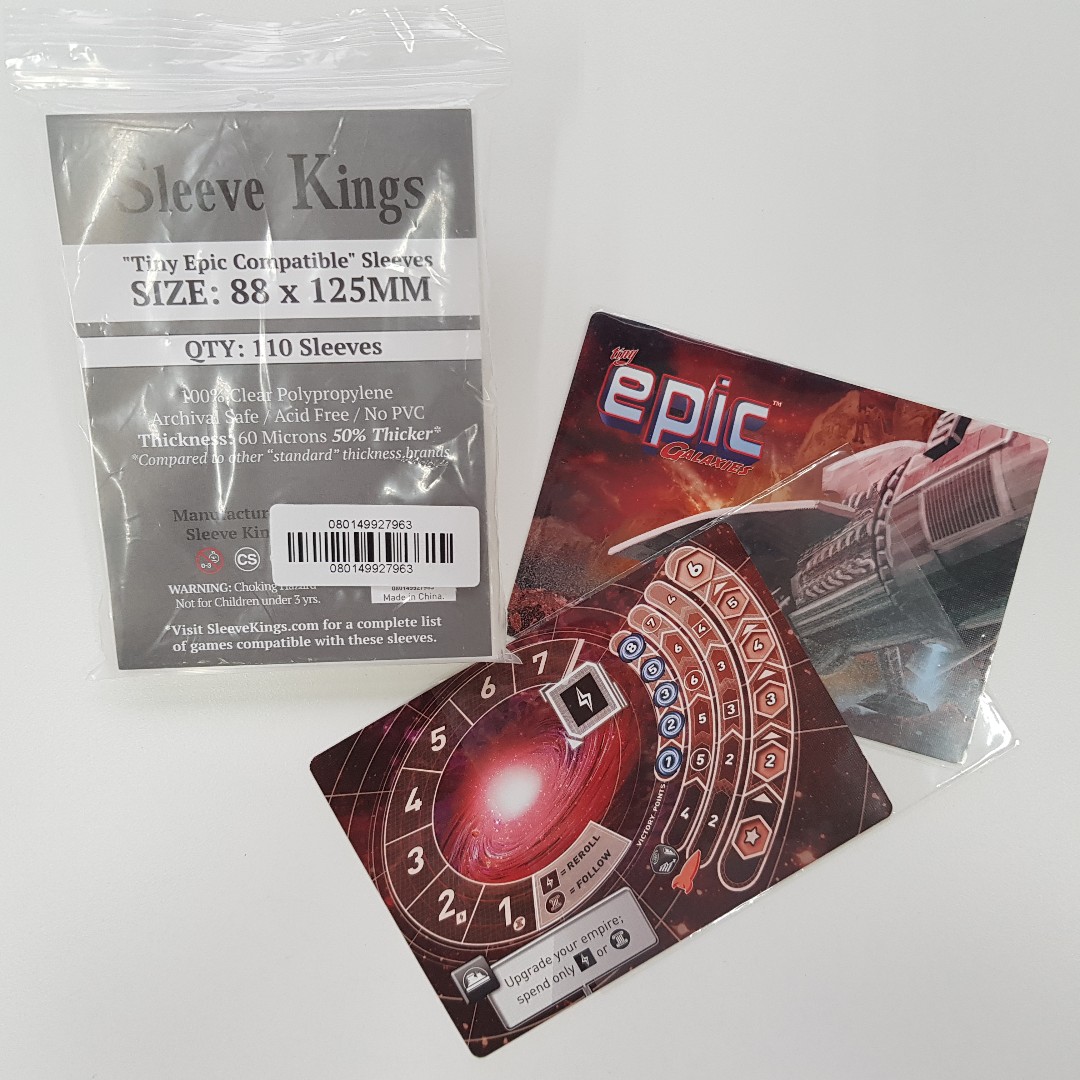  Sleeve Kings Tiny Epic Compatible Sleeves (88x125mm) - 110  Pack, 60 Microns : Toys & Games