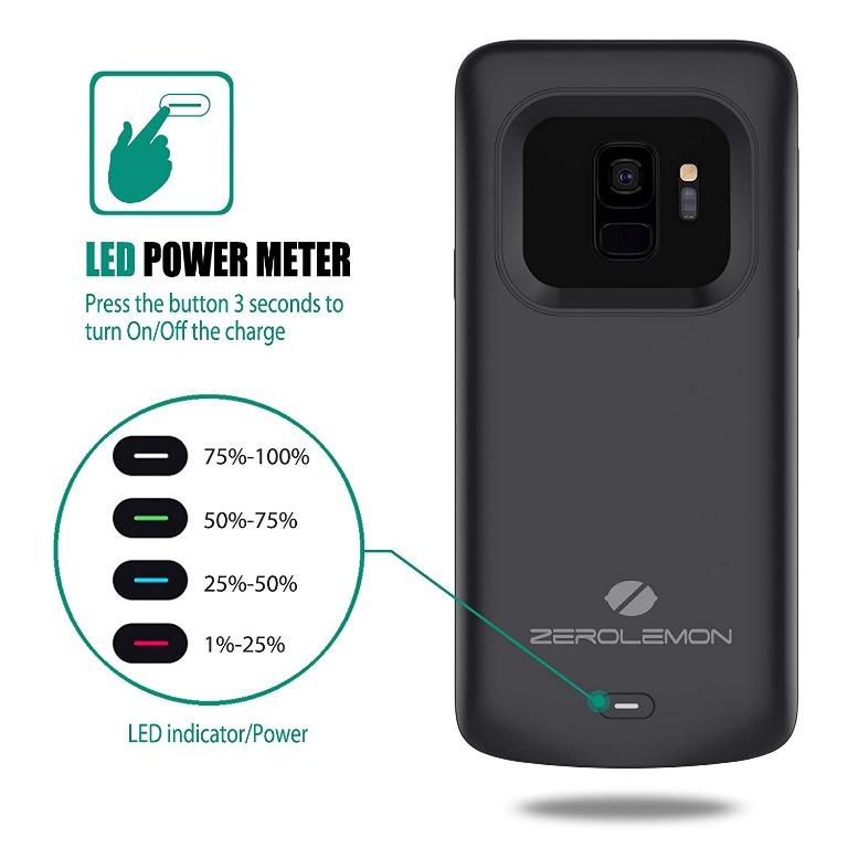 Slim Power 5200mAh Battery Case for Samsung S9 Plus (Category: Cases & Sleeves) located in Manila. Submitted by techsmartph (Listing ID 233100536, Image 2). Description: • Extend 100% + Power to Galaxy S9 Plus -The powerful 5200mAh Li-polymer extended battery case can effectively provide 100%+ extra battery life to Galaxy S9 Plus. Keep your Galaxy S9 Plus all day alive. • Sync Phone to Computer - File transfer technology supported. Transferring d
