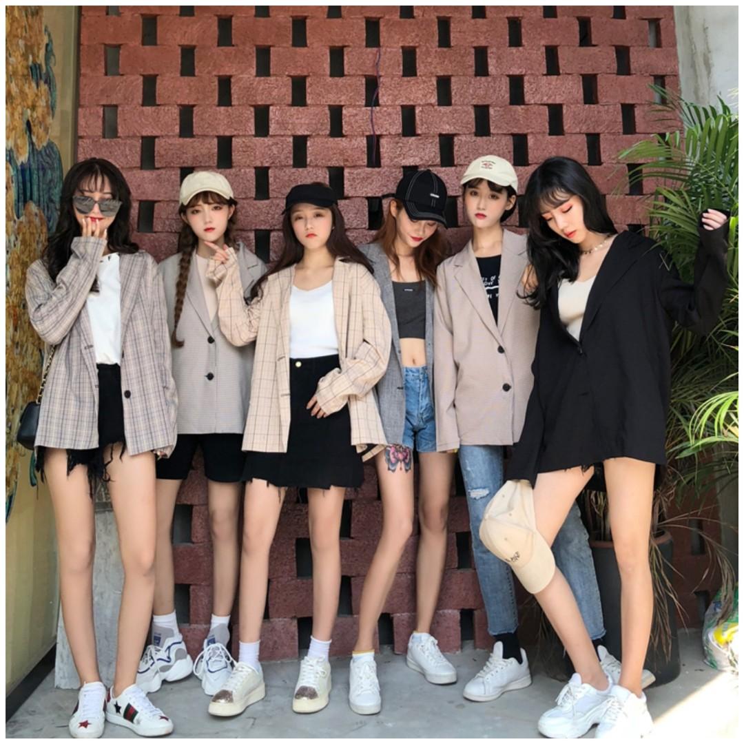Korean blazer style sale