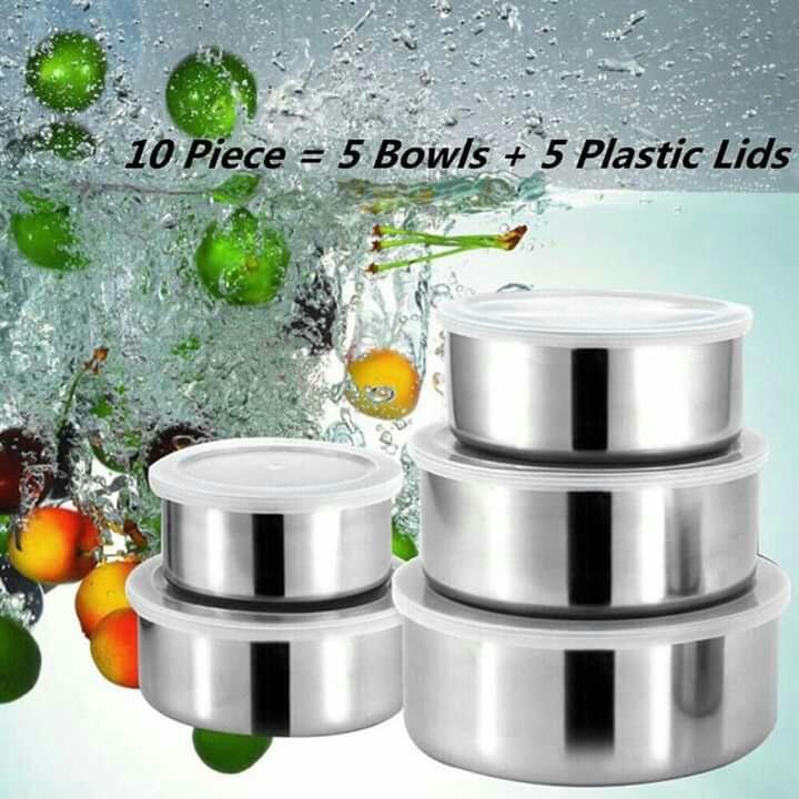 Stainless bowl (Category: Other Kitchenware & Tableware) located in Quezon City. Submitted by rigelsfashiononline (Listing ID 232992180, Image 1). Description: Stainless bowl 5n1.