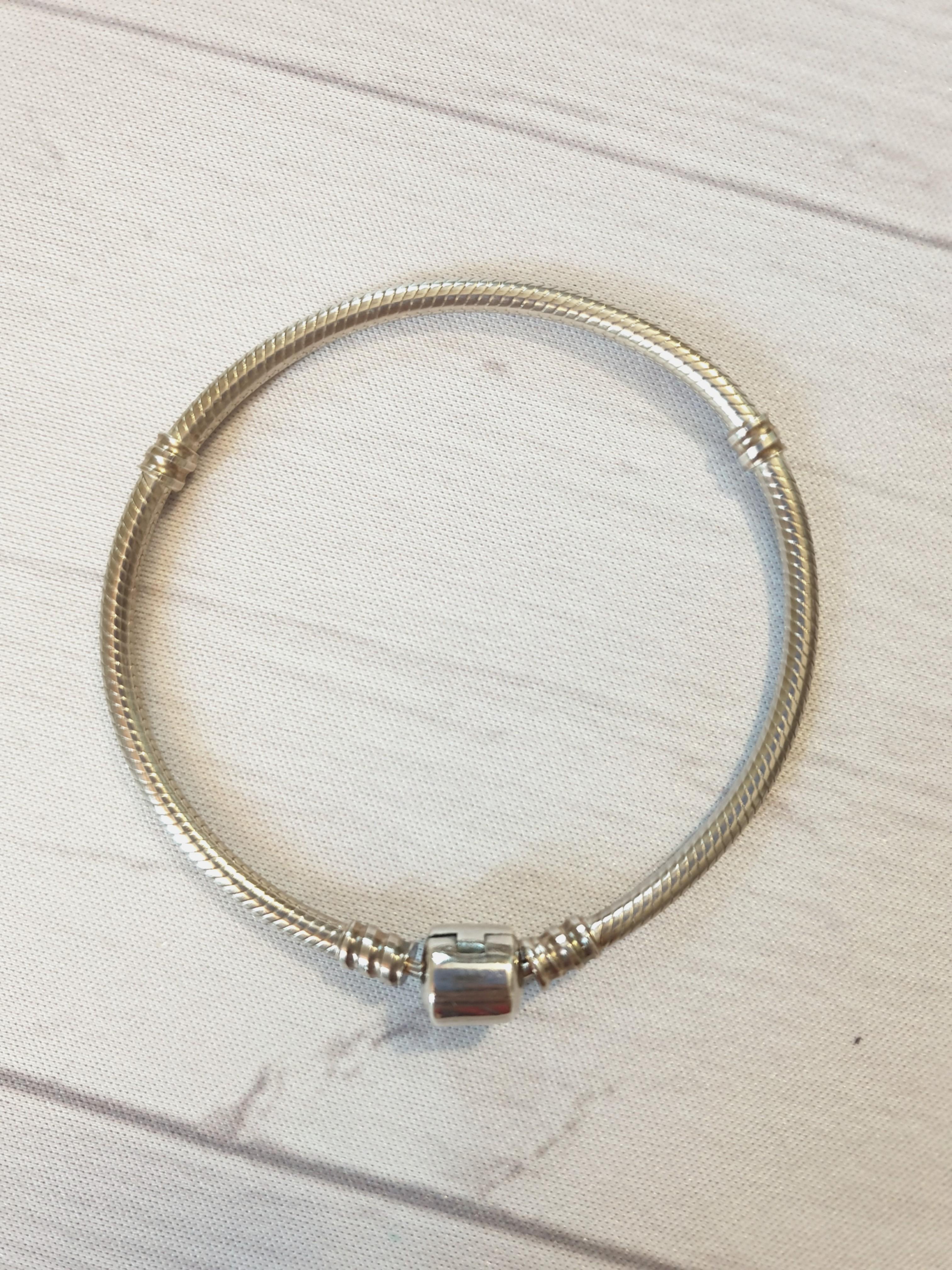 sterling silver charm bangle