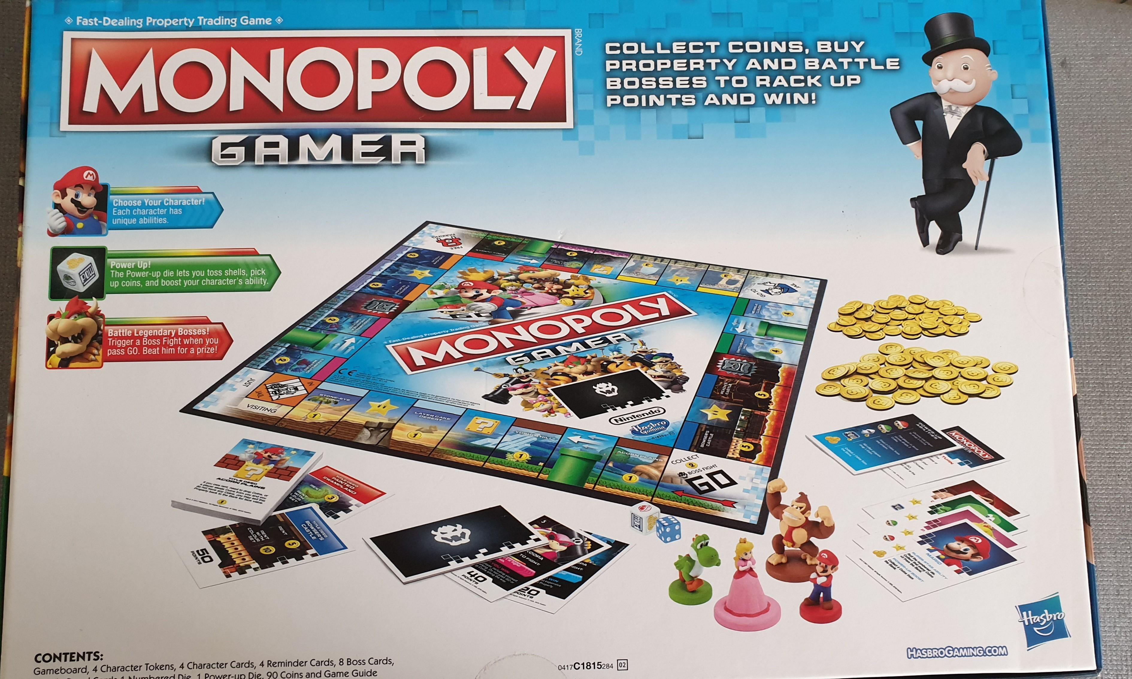 Super Mario Monopoly board game, Toys &amp; Games, Board Games &amp; Cards on ...