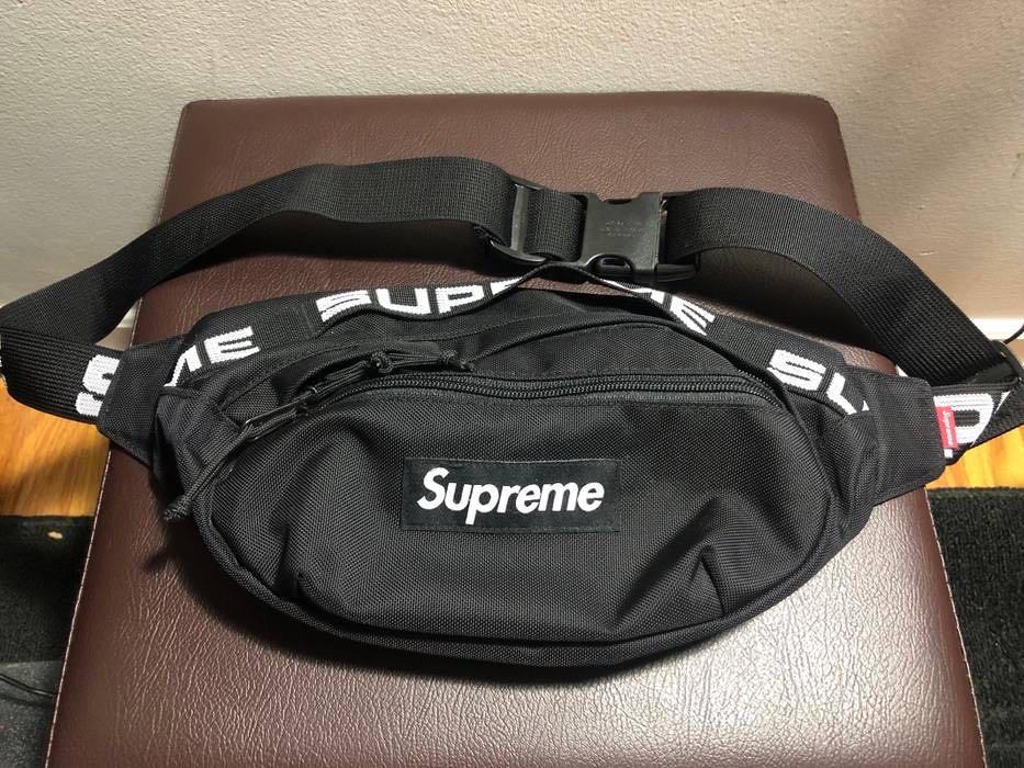 supreme waist bag ss18 fake vs real