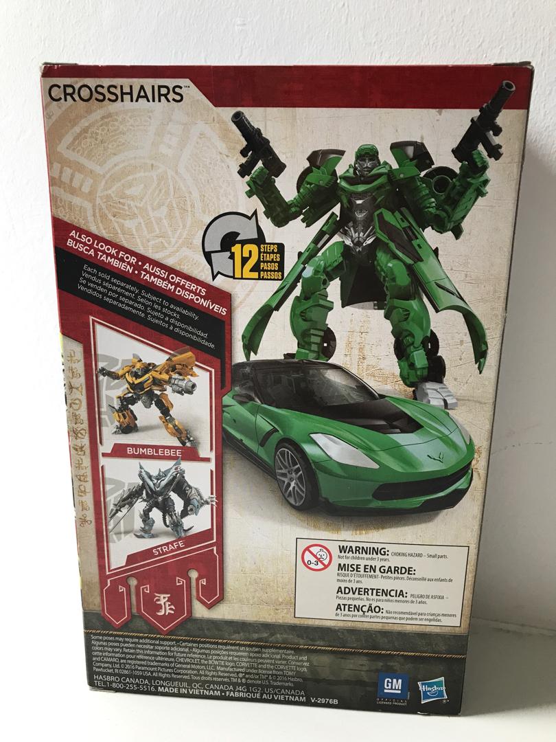 Figura Transformers Crosshairs Edición Premier Deluxe - De La Película The Last Knight, Se Transforma En Coche Deportivo