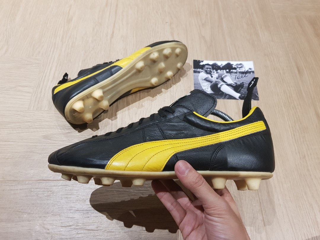 Normalización Medio Hueco (UK9.5/US10.5) Puma King Pele Limited Edition, Sports Equipment, Sports &  Games, Racket & Ball Sports on Carousell